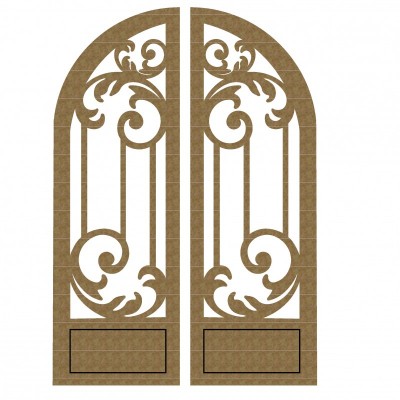 Creative Embellishments - Chipboard  «Arched Doors set 2»